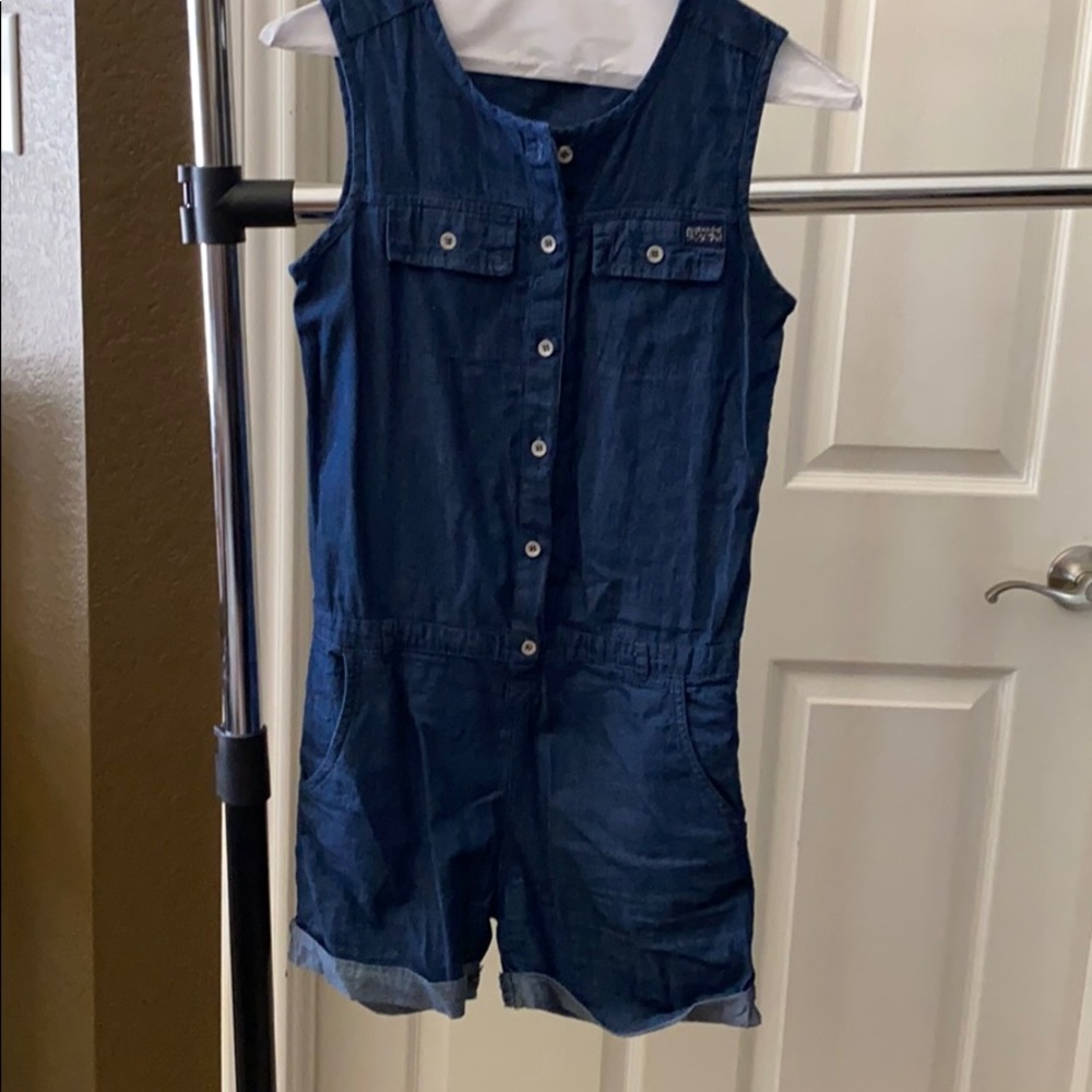 Kids denim jumpsuit